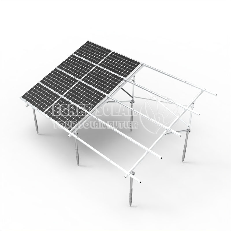 En type solar aluminium jordmonteringsbeslag