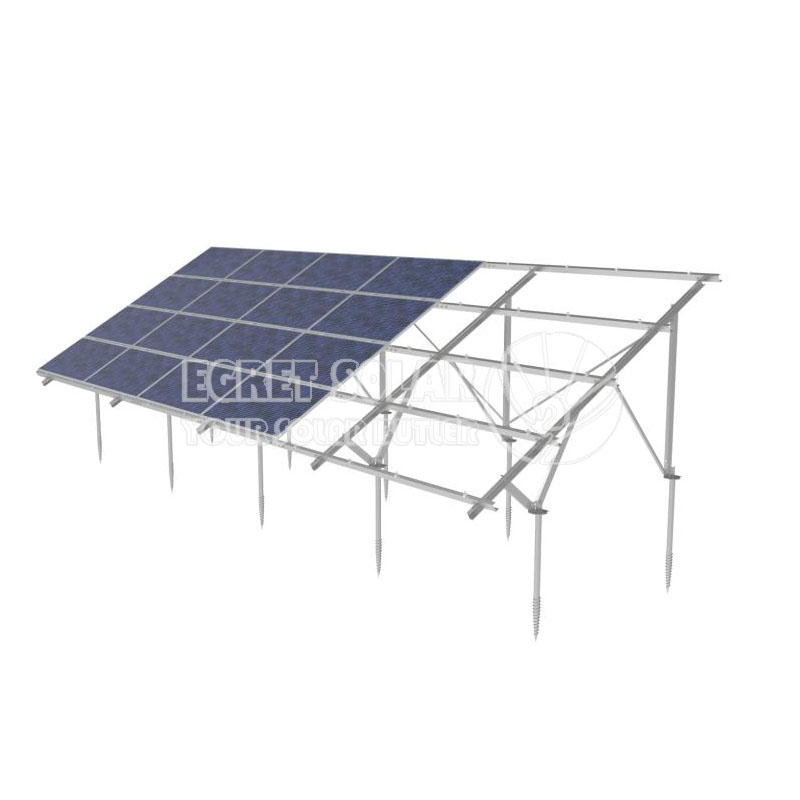 Carbon Steel Solpanel Jordmonteringssystem