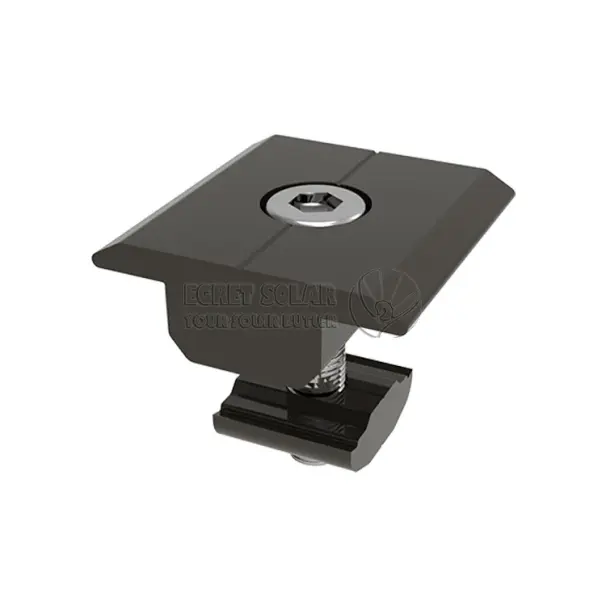 Solar 30 mm 35 mm sort massivt midtklemme