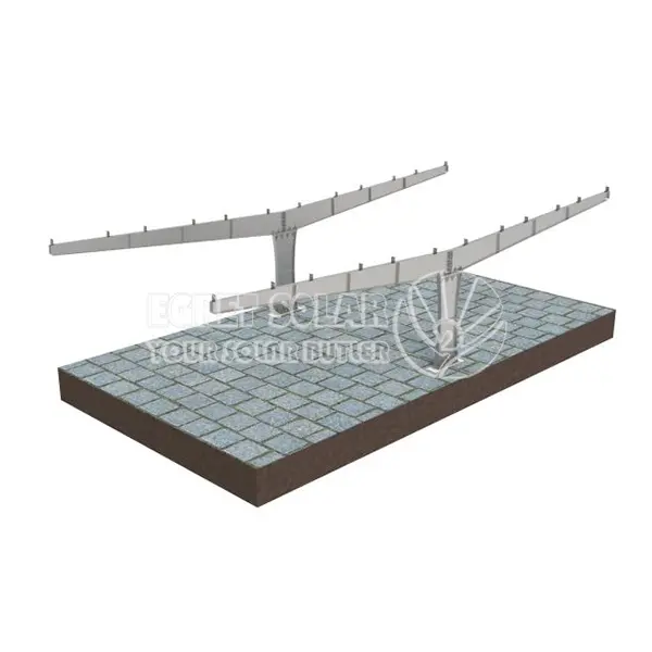 Y Type enkeltpost solcarport monteringssystem